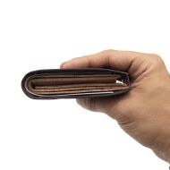 Portfel CLASSIC męski korkowy BRĄZ 11p - 7