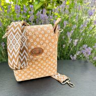 Listonoszka crossbody z paskiem MARGARIDA korkowa 3p - 5