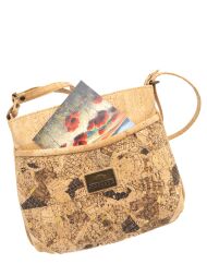 Listonoszka crossbody MARMORE korkowa 4p - 6