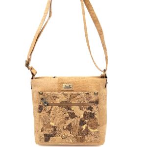 Listonoszka crossbody MARMORE korkowa 6p