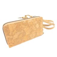 Listonoszka crossbody z paskiem FLORES korkowa 8p - 5