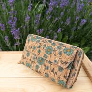 Kopertówka crossbody z paskiem FLORES korkowa 15p - 4