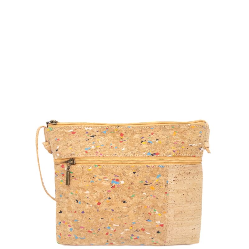 Listonoszka crossbody CONFETTI korkowa 2p