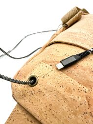 Nerka saszeta crossbody CLASSIC korkowa 5p - 5