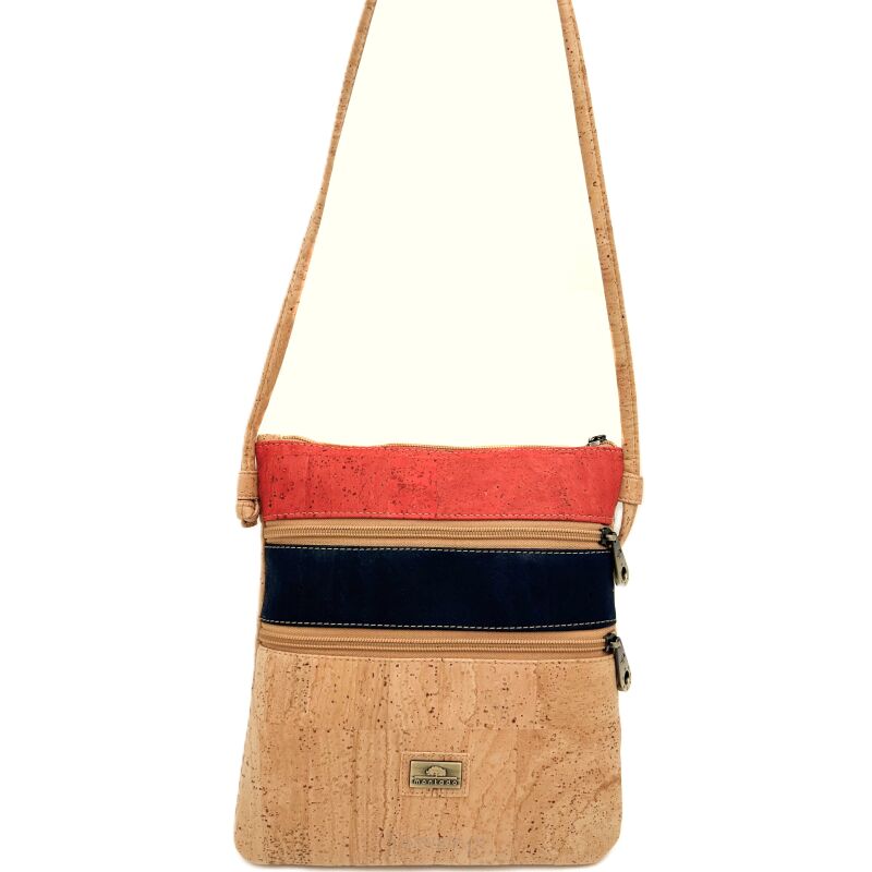 Listonoszka crossbody COLORE korkowa 4p