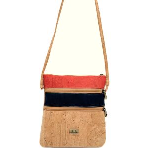 Listonoszka crossbody COLORE korkowa 4p