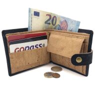 Portfel CLASSIC męski korkowy CZERŃ 11p - 6