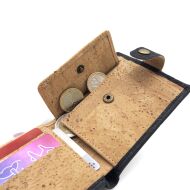 Portfel CLASSIC męski korkowy CZERŃ 11p - 9