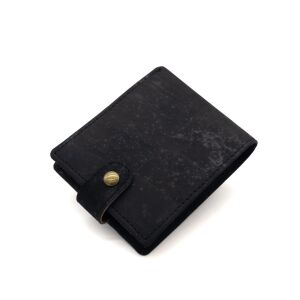 Portfel CLASSIC męski korkowy CZERŃ 11p