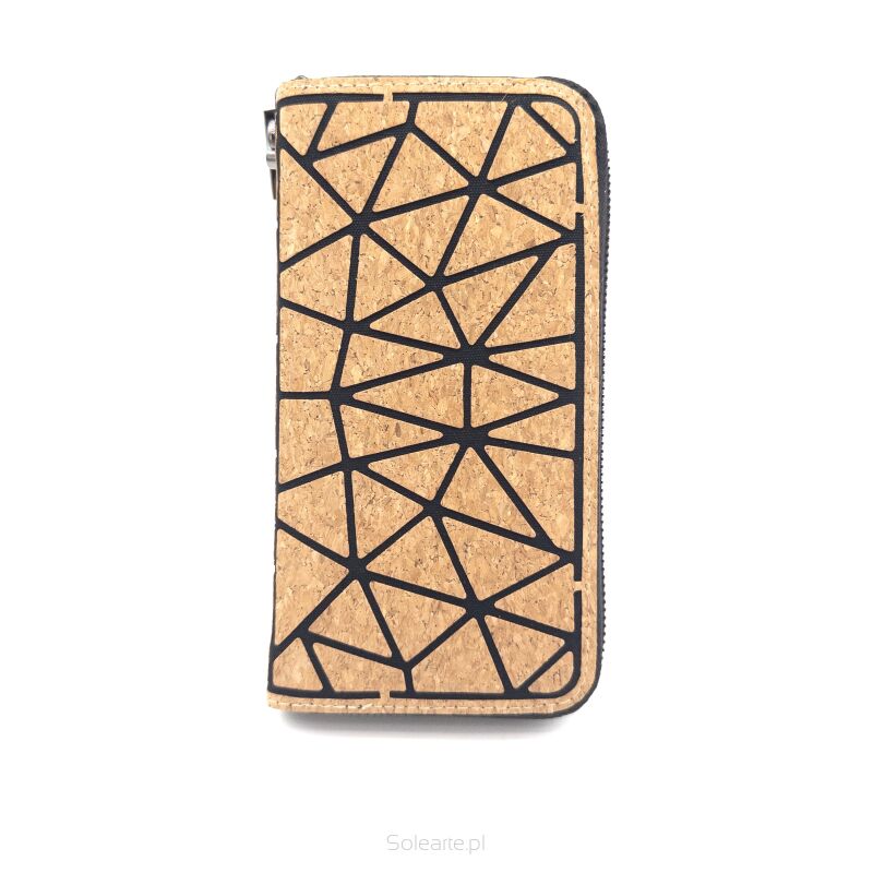 Portfel  z paskiem MODERN damski korkowy 14p