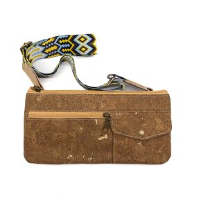 Listonoszka crossbody z paskiem CLASSIC korkowa 3p