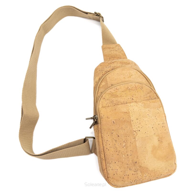 Nerka saszeta crossbody CLASSIC korkowa 5p
