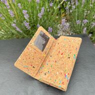 Portfel CONFETTI damski korkowy 21p - 8