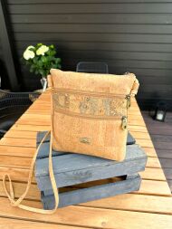 Listonoszka crossbody MARMORE korkowa 4p - 3