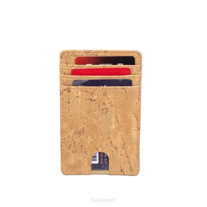 Portfel CLASSIC slim FIT korkowy 6p