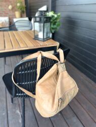 Plecak crossbody 2 w 1 MARMORE korkowy 5p - 6