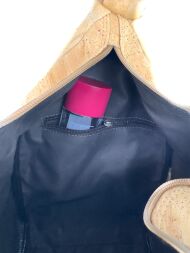 Plecak crossbody 2 w 1 MARMORE korkowy 5p - 10